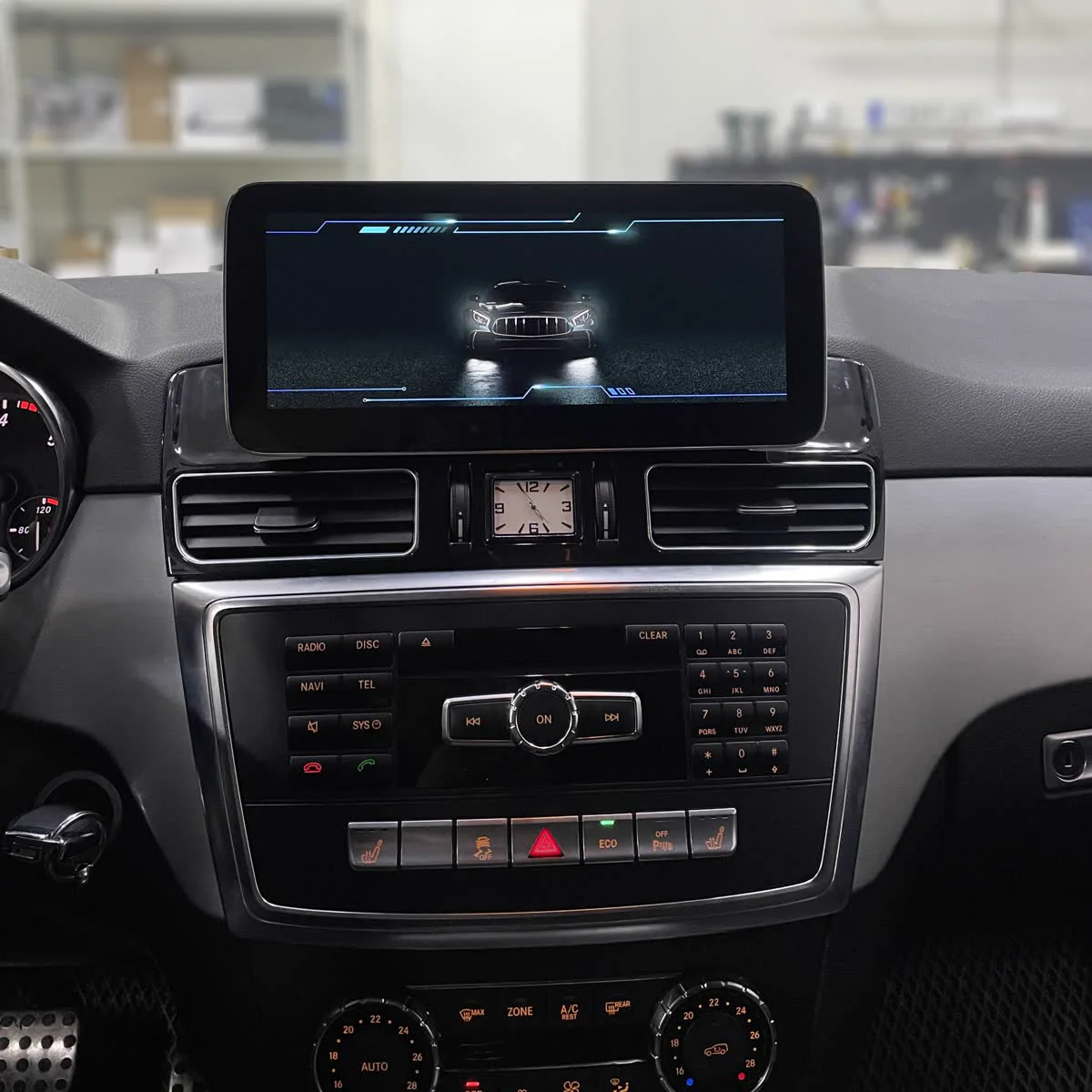 Mercedes-Benz factory-style screen retrofit installation