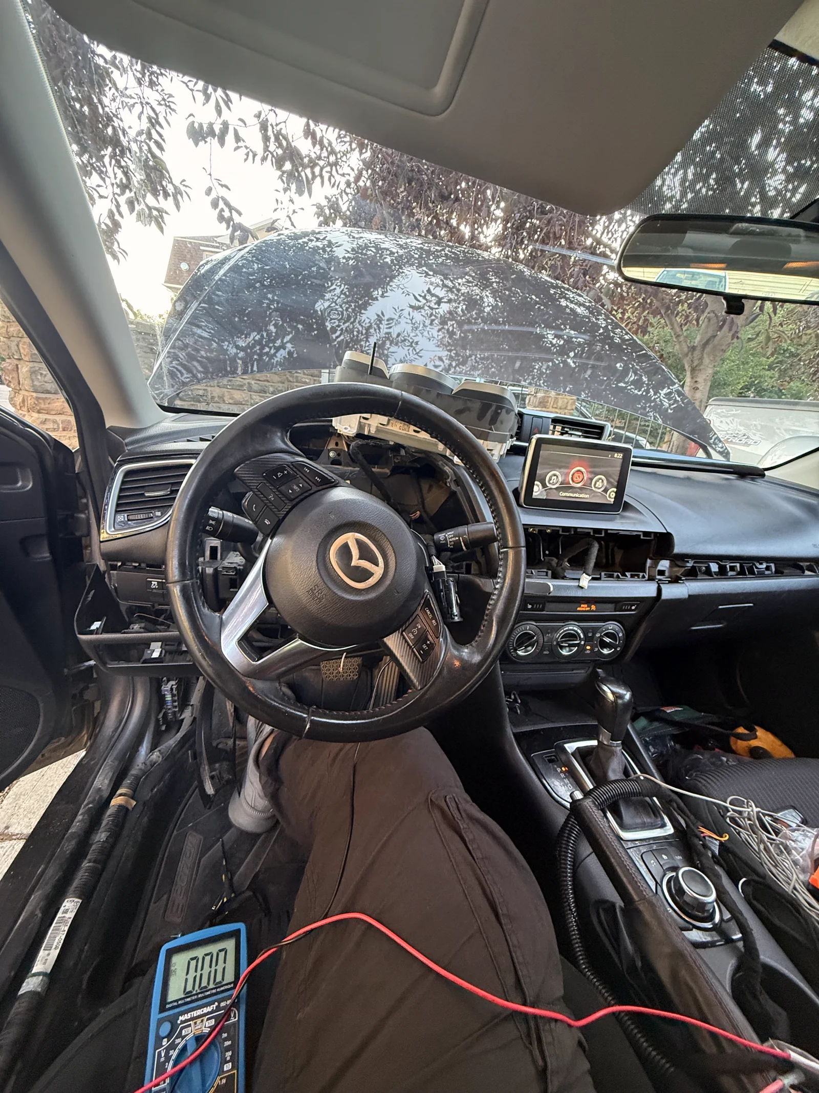 2015 Mazda 3 GS GPS tracker and kill switch installation for a fleet vehicle in Calgary